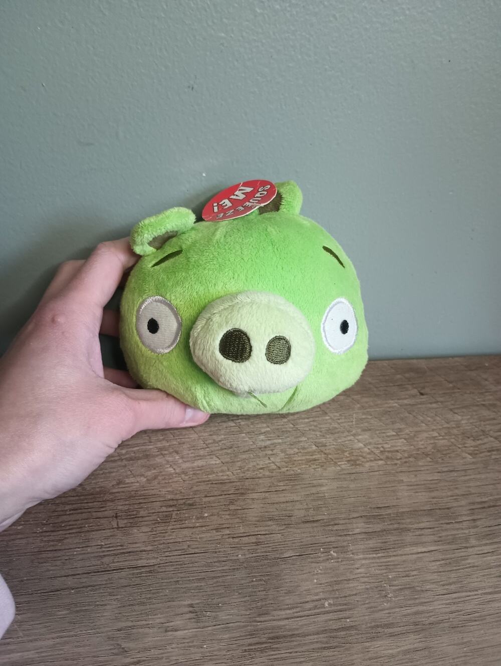 Commonwealth Angry Birds Green Pig Plush 5 Inch 2010" No Sound"